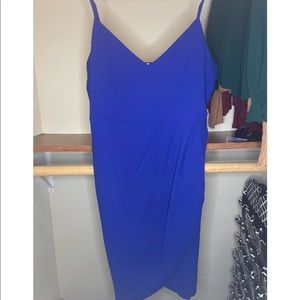 Royal blue mini dress